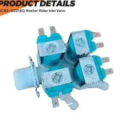 Discount DC62-00214Q Vatteninloppsventil för Tvättmaskin, Ersättning för Vatteninlopps Solenoidventil