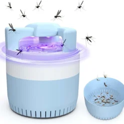 Clearance Döda myggor, elektrisk myggdödande lampa, elektrisk myggdödare med UV-lampa, USB-myggfälla, 180° insektsdödande ljus för inomhus- och utomhusbruk