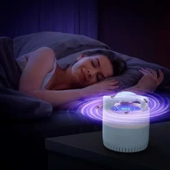 Clearance Döda myggor, elektrisk myggdödande lampa, elektrisk myggdödare med UV-lampa, USB-myggfälla, 180° insektsdödande ljus för inomhus- och utomhusbruk