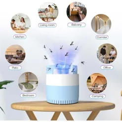 Clearance Döda myggor, elektrisk myggdödande lampa, elektrisk myggdödare med UV-lampa, USB-myggfälla, 180° insektsdödande ljus för inomhus- och utomhusbruk
