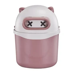 Online Dekorativ Papperskorgen med Panda-Motiv för Skrivbord, Söt Papperskorg för Kontor