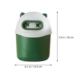 Online Dekorativ Papperskorgen med Panda-Motiv för Skrivbord, Söt Papperskorg för Kontor