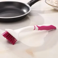 Online 6-delad djuprengöringsborste set, rengöringsborste, skrubbborste hörnborste skrubbdyna med skrapa huvud slipande dyna för badrum, golv, T