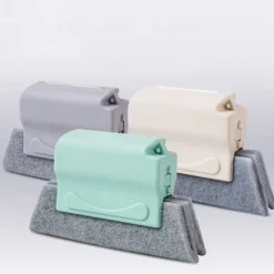 Best 3-delad fönsterrengöringsborste, kreativ spårrengöringsborste,