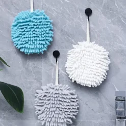 Hot 3-delad japansk chenille handbollsskrubb förtjockad hängande T