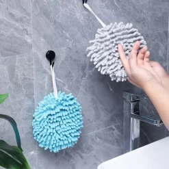 Hot 3-delad japansk chenille handbollsskrubb förtjockad hängande T