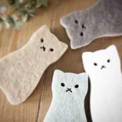 New 8-delad kökssvampset i kattform, dubbelsidig rengöringssvamp för disk, frukt, tallrik, badrum, slumpmässig färg