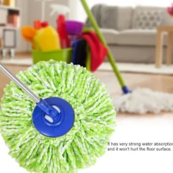 Hot 2-delad superfin fibermopp runt huvudbyte universell mopp