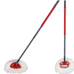 Outlet 3-delad Triangulär Svängmopp 100% Mikrofiber För Djuprengöring Lätt Att Byta