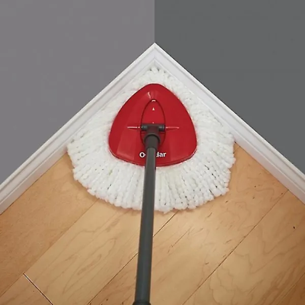 Outlet 3-delad Triangulär Svängmopp 100% Mikrofiber För Djuprengöring Lätt Att Byta