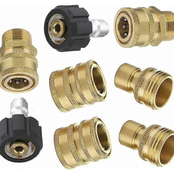 Online 8-delars M22 Roterbar 3/8 Snabbkoppling, 3/4 Snabbkopplingsadapterkit för Högtryckstvätt -