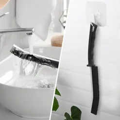 Online 3-delars rengöringsborstset med spårat handtag för kök, hem, badrum, toalett, fönsterrengöring