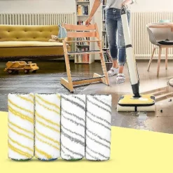 New 8-delars set med rullar för Fc7 Fc5 Fc3 Fc3d elektrisk golvrengörare 2.055-007.0 / 2.055-006.0(hy)