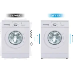 Sale 4-delars vibrationsdämpande tvättmaskinsmatta - förhindra att tvättmaskinen rör sig - vibrationsdämpande tvättmaskinskuddar för tvättmaskiner och torktumlare | Fyndiq