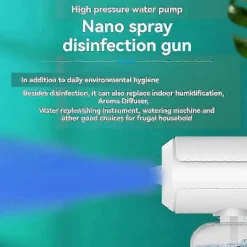 Best Desinficerande dimmaskin, 350 ml trådlös nano-spruta handhållen blått ljus dimmare för beröringsfri desinficering-JC