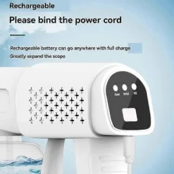 Best Desinficerande dimmaskin, 350 ml trådlös nano-spruta handhållen blått ljus dimmare för beröringsfri desinficering-JC