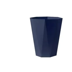 Clearance Diamantformad papperskorg för hemmet, vardagsrummet, badrummet, köket, öppen, stor, kreativ, sovrummet, kontoret, blå S