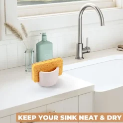 Clearance Diatomit Svamp Hållare för Kök Diskho, Vattenabsorberande Diskho Sten Torkning, Snabb Organizer för Kök Badrum as shown
