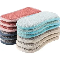 New AUGRO Diskar Köksvampar, 12 Stora Tunga Återanvändbara Dubbelsidiga