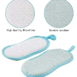 New AUGRO Diskar Köksvampar, 12 Stora Tunga Återanvändbara Dubbelsidiga