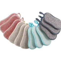 New AUGRO Diskar Köksvampar, 12 Stora Tunga Återanvändbara Dubbelsidiga