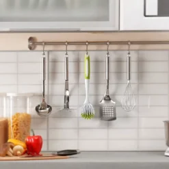 Diskborstar för diskbänk, kastruller och stekpannor med hållbara borst, gulgrön 3 st