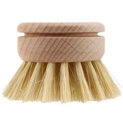 Sale Diskborste, diskborste, 6 st utbytesborsthuvuden i trä, rengöringsborste för disk, påfyllningsbar
