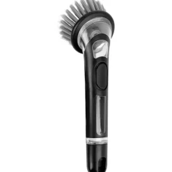 Best Diskborste för kök med tvålbehållare Skrubber Rengöringsverktyg Svart