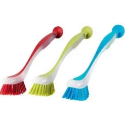 Outlet Diskborste i plast med sugkopp, set om 3 | Diskborstar för rengöring av diskbänk, disk, kastruller--