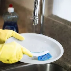 Outlet Diskborste i plast med sugkopp, set om 3 | Diskborstar för rengöring av diskbänk, disk, kastruller--