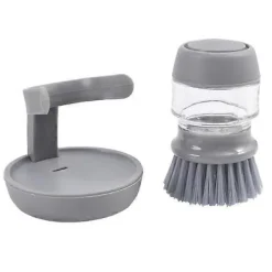 Sale Diskborste med behållare för diskmedel grå