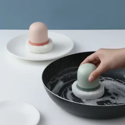 New Diskborste med bomullskulor 3 stycken 3 färger Rengöringsborste Ki