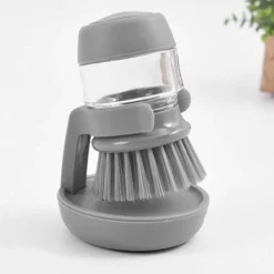 New Diskborste med diskmedelsförvaring grå