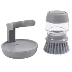 Sale Diskborste med diskmedelsbehållare, grå