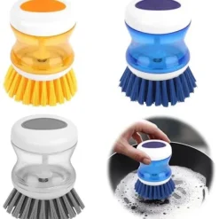 Best Generic Diskborste med flytande tvålbehållare, Diskborste med diskmedelsbehållare, Diskborste med behållare