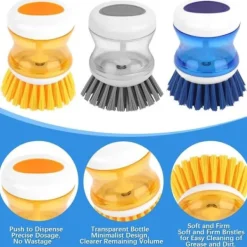Best Generic Diskborste med flytande tvålbehållare, Diskborste med diskmedelsbehållare, Diskborste med behållare