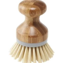 Online Diskborste med naturlig bambu, naturlig & grå, grå/trä 2 st