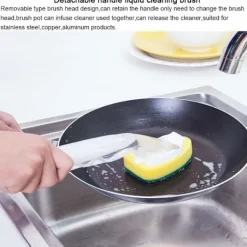 Diskborste med svamp - med 1 diskborste och 7 refill-svampar[EE]