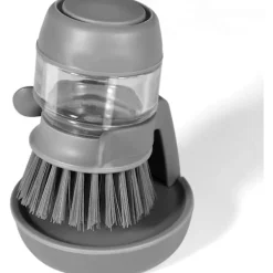 Online NICEGOU Diskborste med Tvåldispenser, Köksborste för Rengöring av Disk, Kastruller, Pannor och Diskbänkar -- Grå