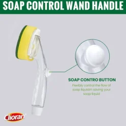 Diskborste Refill med Tvålbehållare (6 st) - Repfria Svamphuvuden, Kraftiga, för Diskmedelsdispenser