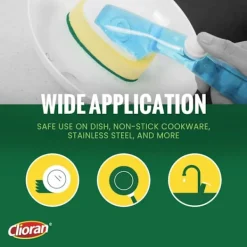 Diskborste Refill med Tvålbehållare (6 st) - Repfria Svamphuvuden, Kraftiga, för Diskmedelsdispenser