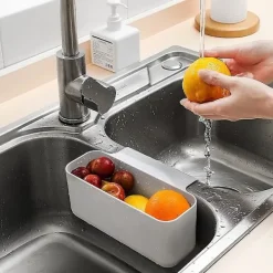 New unbranded Diskhoavloppskorg, Multifunktionell kortplats Diskhoavloppssil, Mat- och grönsakstvätt och avloppskorg