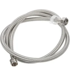 Outlet Diskmaskinsslang Förlängning Rostfritt Stål Flätad Tvättmaskinsslang Trädgårdssprinklersystem 1/2 Tums Gänga Anti-Explosion 1Set 151X2.4X2.2CM | Fyndiq Silver