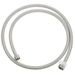 Outlet Diskmaskinsslang Förlängning Rostfritt Stål Flätad Tvättmaskinsslang Trädgårdssprinklersystem 1/2 Tums Gänga Anti-Explosion 1Set 151X2.4X2.2CM | Fyndiq Silver