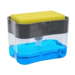 New Generic Diskmedelsbehållare med Svamp / Svamphållare och Tvåldispenser - Diskorganisatör med Svamp