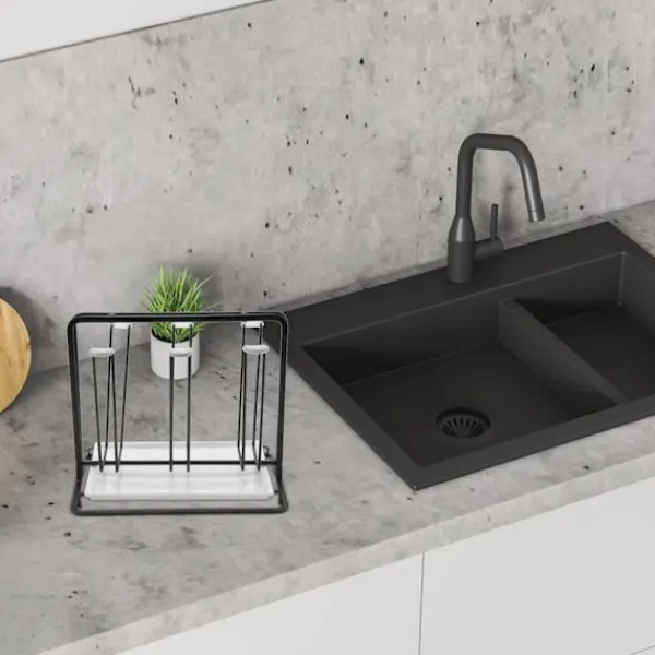 Sale Diskställ för 6 flaskor, flaskhållare i metall, droppställ för kärl med droppbricka