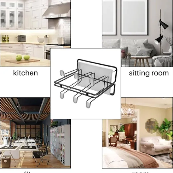 Sale Diskställ för 6 flaskor, flaskhållare i metall, droppställ för kärl med droppbricka