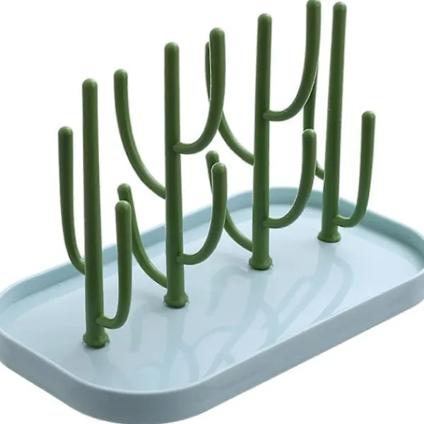 Outlet Diskställ i ABS - Kaktusform - för nappflaskor, bestick, nappar, halsband, örhängen, ringar, muggar