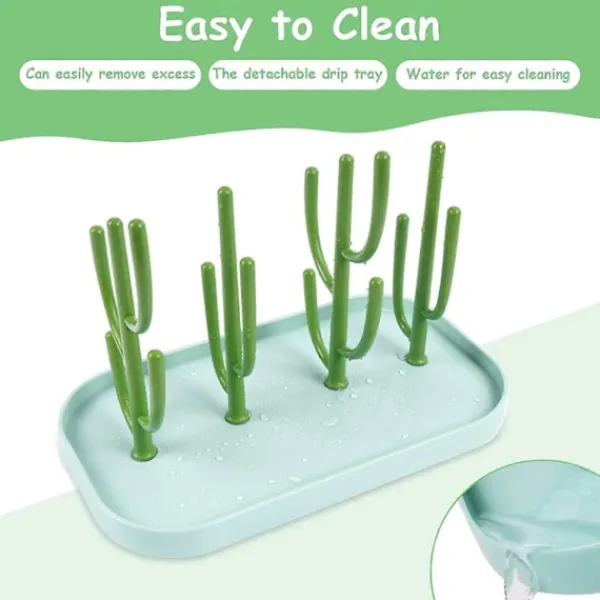 Outlet Diskställ i ABS - Kaktusform - för nappflaskor, bestick, nappar, halsband, örhängen, ringar, muggar