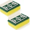 Hot Diskställ i form av en fotbollsplan för köket, 2-pack - Söt och rolig liten diskborsthållare i plast